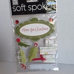 Me & My Big Ideas Soft Spoken & More CHRISTMAS Theme Stickers Lot- Lot Of 8