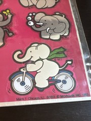 Vintage 1983 Mark 1 Chicago Chrome Sticker Sheet NOS Elephants CS7