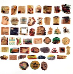 200PCS Vintage Scrapbooking Supplies Pack for Junk Journal Planners Decoupage Pa