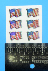 Prismatic American U.S. Flags Carson Dellosa Sticker Mod Sheet 2″x2″