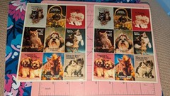 Vintage Stickers By Paula Dogs And Cats Friendship Lot 2 Sheets(1 W/Damage)