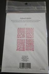 Chipboard Alphabet-Newsprint-Glossy Hot Pink-175 pcs- 4 sheets by Heidi Swapp