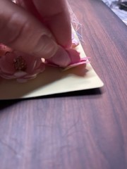 Recollections Pink Paper Flowers 12 pc Gold Beaded Middles Rare