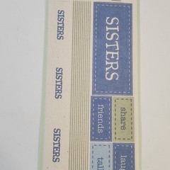 NEW Lot 8 MME Adhesive Twill Scrapbooking Kit Titles Word Labels Ribbon -G