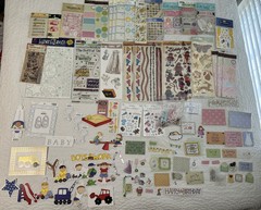 Lot Of Baby Scrapbooking Card Making Stickers Embellishments Tag It’s A Boy Girl