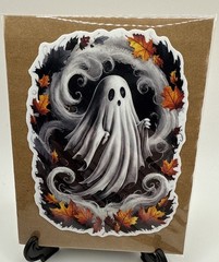 Fall Ghost Sticker 4×3 Inches