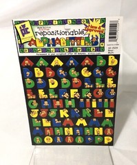 2 PACKAGES SCRAPBOOKING ALPHABET LETTER & NUMBER STICKERS / ALPHABITIES & GOLD