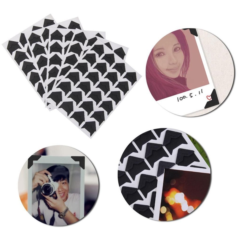 10 Sheets Self Adhesive Paper Photo Album Corner Stickers For DIY