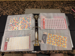 Creative Memories binder with dividers, protectors, stickers, & more!