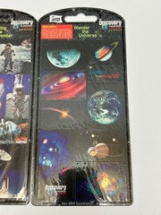 2 Space Exploration Discovery Channel Science Sticker Sheets Galaxies Planet NEW