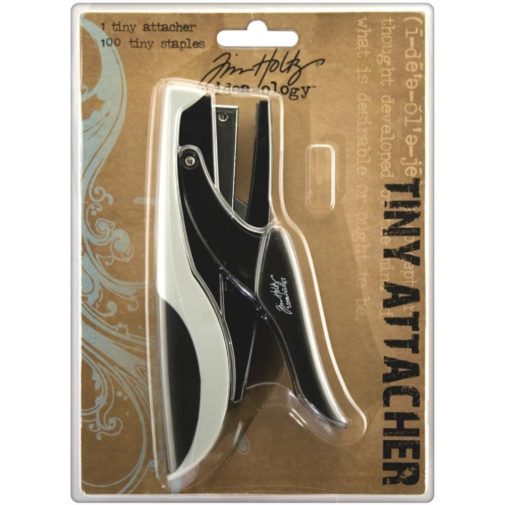 Tim Holtz Idea-ology Tiny Attacher Stapler with 100 Tiny 1/8 x 1/4 Staples