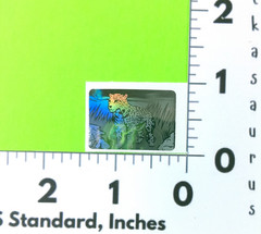 Vintage Trend Cheetah Holographic 3D Sticker *RARE* 1 1/4″ x 7/8″
