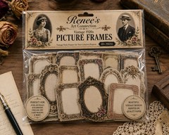 Vintage 1920s Picture Frames 40+ Paper Frame Ephemera Junk Journals