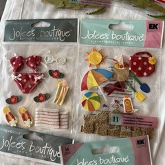 Jolee’s 3D embellished stickers New LOT of 25 vary themes Hawaii Cruise Travel