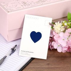 Heart Shaped Sticker 1″ Self-Adhesive Love Label Dark Blue 1000 Pcs