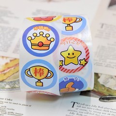 500Sheets/Roll Little Red Flower Reward Stickers Motivational Decals for Kinderg