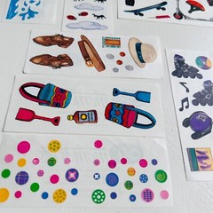 Vintage Stickers Mrs Grossmans LOT Fruit Letters Flowers Hair Assorted Summer