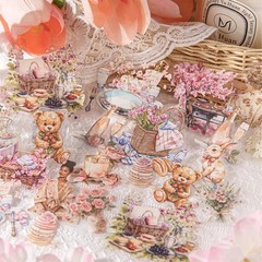 30Pcs Garden Girls Friut PET Stickers Journal Planner Scrapbooking Decals Craft