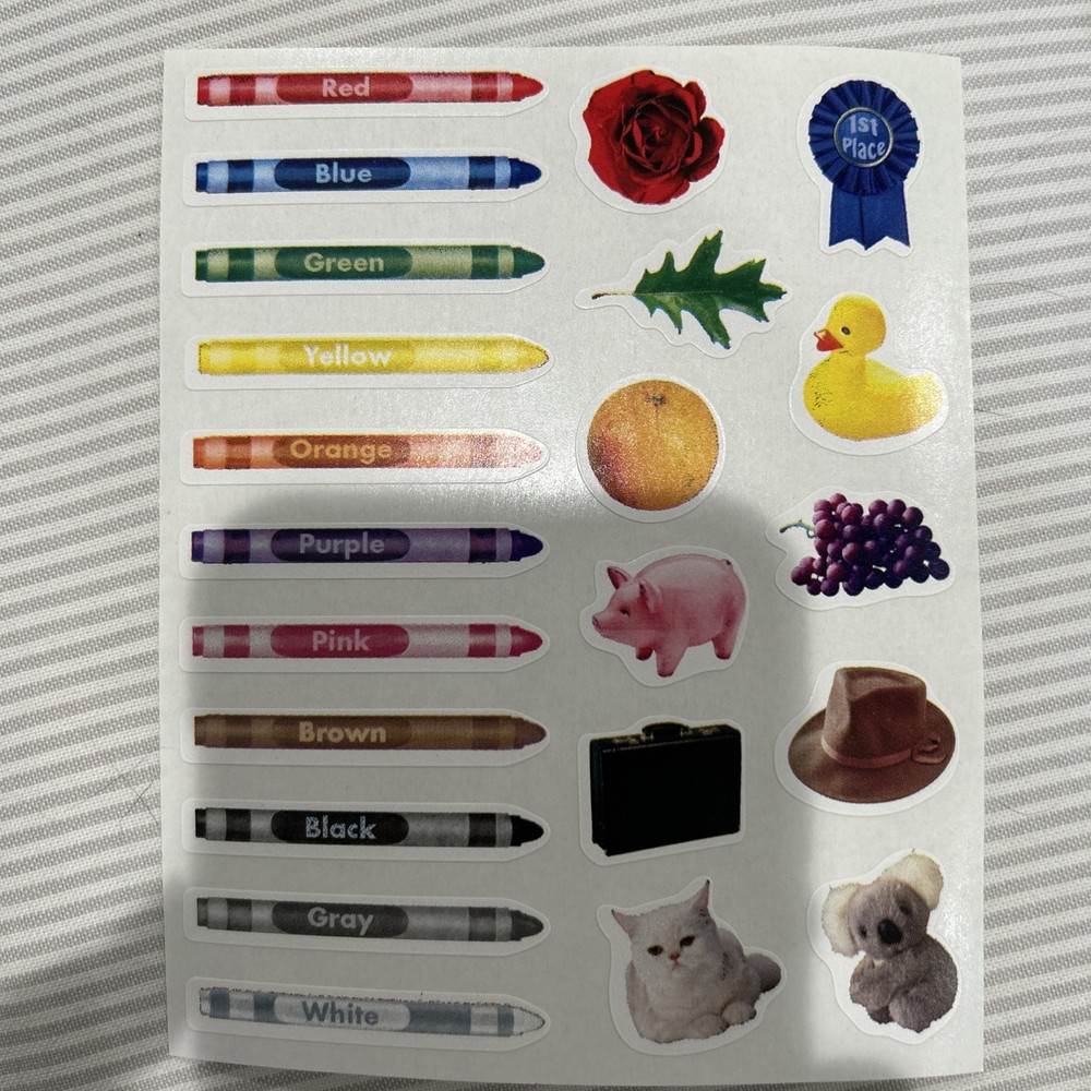 Carson Dellosa Sticker Sheet Crayons And Colors