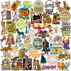 SCOOBY DOO VARIETY DIE CUT VINYL 50 CT STICKER PACK