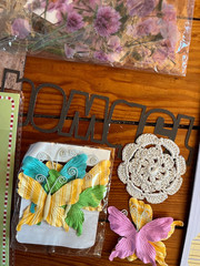Large Mixed Lot of Metal Paper Thick Cardboard Scrapbooking Accents – includes
