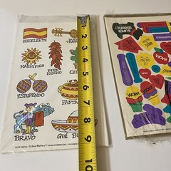 Vintage 1990s Current Inc Spanish & English Reward Stickers