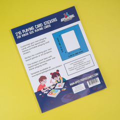 Blank Stickers for Playing Cards – Print Your Playing Cards – 216 Labels Sticker