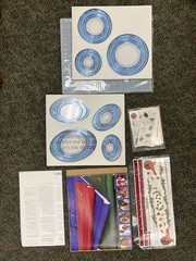 Creative Memories Lot – Oval & Round Paper Cutters , Stickers Matt Scrap Book