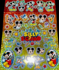DISNEY MICKEY MOUSE STICKERS✨❤️✨💛✨🩵✨💜✨🧡✨7 1/2” X 5 1/2”✨SILLY SQUAD✨💫