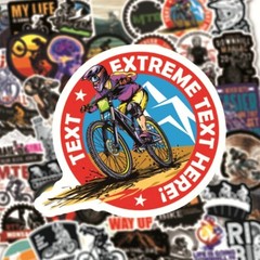 Mountain Bike Stickers – 50 Pcs 