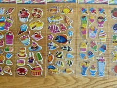 1PCS Children Cartoon Bubble Stickers 3D Motivational Stickers Toys