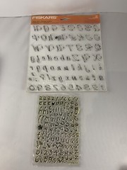 Fiskars Alphabet Letters and Numbers Stickers 2 Sets New Sealed Free Shipping