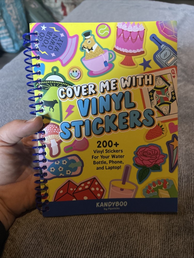 Brand New Cover Me With Vinyl Stickers Kandyboo Pipsticks Pipstickers Book