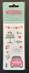 Peter Pauper Press ASSORTED WEDDING Sticker Pack 65 Stickers