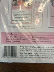 Pink Ribbon Journal Scrapbook Bundle Planner Kit Ribbon Paper