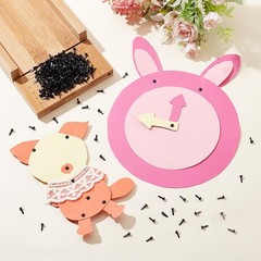1000Pcs Mini Brads Fasteners Black Metal Paper Fasteners Iron Scrapbooking Brads
