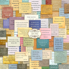 300 PCS Vintage Bible Verse Stickers, Typewriter Style Christian Stickers, Inspi
