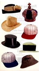 Hats Cowboy Crown Baseball Cap Top hat Fisherman Frances Meyer Stickers 3 sheets