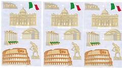 Mrs. Grossman’s ROME Italy travel Scrapbook Stickers 3 Sheets