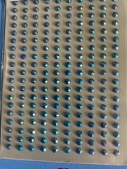 CraftbuddyUS CB002 200x4mm Self Adhesive AB Dark Blue Diamante Rhinestone Gems