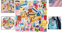 Waterproof Back to School Stickers – 50 Unique Vinyl Designs for Kids & Teachers