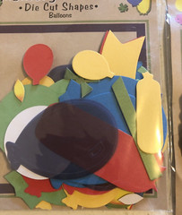 Pixie Press Vibrant Tags Mix Coordinated Die Cut Shapes Bright Colors Scrapbook