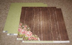 Carta Bella 12×12 Double Sided Scrapbook Papers(4) ~ Rustic Elegance Wood Floral