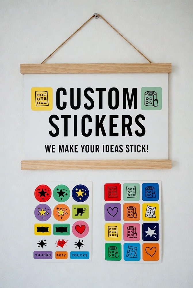 Create Your Custom Sticker Glossy Anti-UV Laminated 2″ 3″ 4″ 5″ 6″