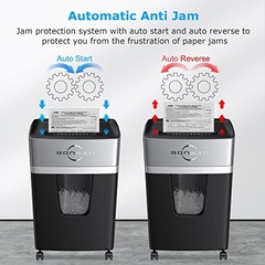 24-Sheet Micro Cut Paper Shredder P-4 X-Large – Black & Silver