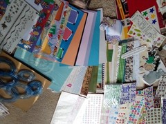 New Scrapbooking Stickers Bulk Lot 200+ Pieces! Various Subjects Multiple Brands