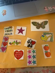 Vintage 10 Prism Stickers