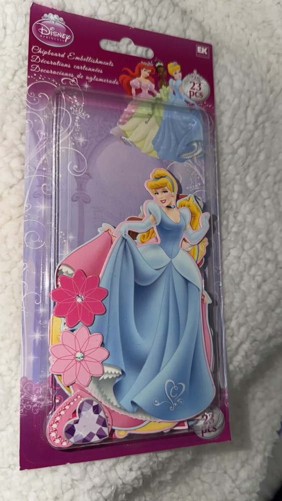 Rare!! EK Success – Disney Princesses Chipboard Scrapbooking Embelishments