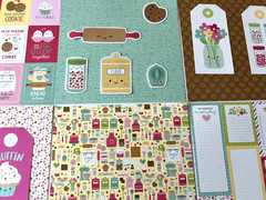 K167 – BAKE ME HAPPY MADE WITH LOVE 6X6 SCRAPBOOK CARD KIT WITH DIECUTS