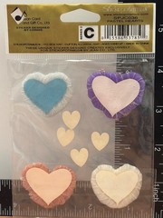 JOLEES BOUTIQUE BY STICKO SPJC036 PASTEL HEARTS VALENTINES DAY WEDDING LOVE